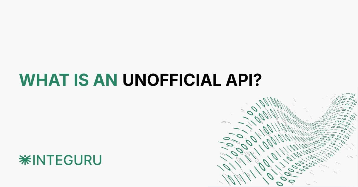 What is an unnoficial api?