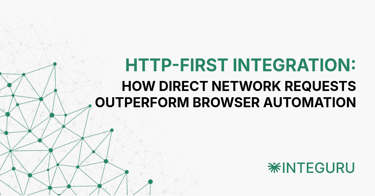 HTTP-first integration