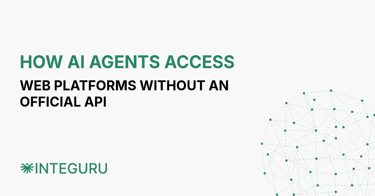 How AI Agents access web platforms without an official API