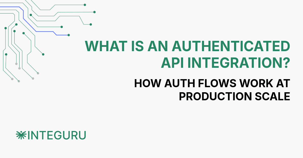 What is an authenticated API integration?