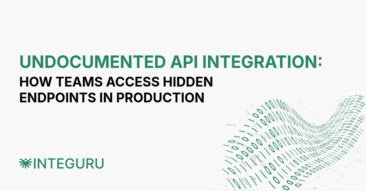 Undocumented API integration